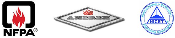 NFPA, Ambrex, and NICET logos